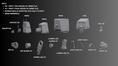 AT-AT Walker 3D Model STL